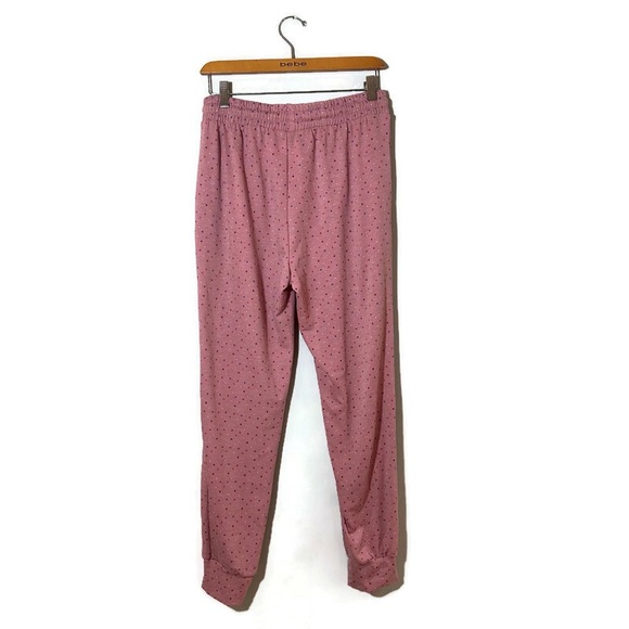 NWT First Love Pink Polka Dot Lounge Pants Size Medium - Picture 6 of 11